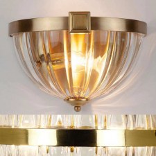 Belzoni Tiered Wall Light Mellow Brass