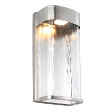 Feiss Bennie LED Wall Light Large Painted Brushed Steel Feiss Bennie LED Wall Light Large Painted Brushed Steel