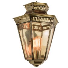 Bevelled Passage Wall Lantern Polished Brass Unlacquered