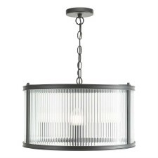 Bianka 3 Light Pendant Matt Black