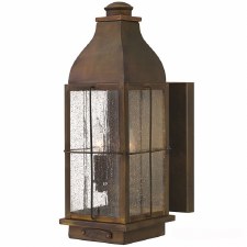 Hinkley Bingham Outdoor Wall Light Lantern Medium Antique Brass