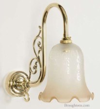 Bloomsbury Single Wall Light, Light Antique Brass