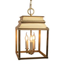 Bordeaux Hanging Lantern Medium Polished Brass Lacquered