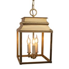 Bordeaux Hanging Lantern Medium Polished Brass Unlacquered