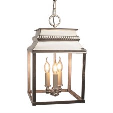 Bordeaux Hanging Lantern Medium Polished Nickel