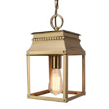 Bordeaux Hanging Lantern Small Polished Brass Unlacquered