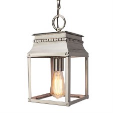 Bordeaux Hanging Lantern Small Polished Nickel