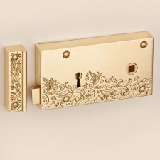 Botanica Rim Lock 6" Polished Brass Right Hand Botanica Rim Lock 6" Polished Brass Right Hand