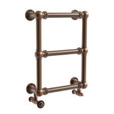 Bridewell Heated Towel Rail 500mm Antique Copper Lacquered