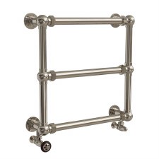 Bridewell Heated Towel Rail 650mm Polished Nickel