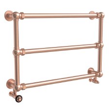 Bridewell Heated Towel Rail 950mm Brushed Copper