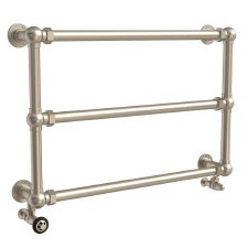 Bridewell Heated Towel Rail 950mm Brushed Nickel