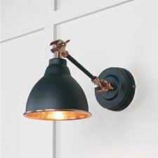 From The Anvil Brindley Wall Light Dingle With Hammered Copper Interior