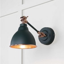 From The Anvil Brindley Wall Light Dingle With Smooth Copper Interior