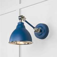 From The Anvil Brindley Wall Light Upstream With Smooth Nickel Interior