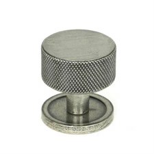 From The Anvil Brompton Cabinet Knob Plain Rose 32mm Pewter