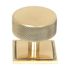 From The Anvil Brompton Cabinet Knob Square Rose 38mm Polished Bronze