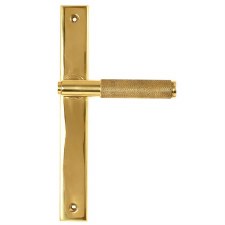 From The Anvil Brompton Slimline Latch Handle Set Polished Brass