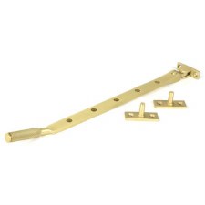 From The Anvil Brompton Window Stay 12" Satin Brass