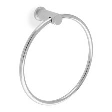 Brunel Knurled Towel Ring Polished Chrome