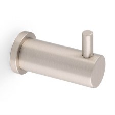 Brunel Plain Robe Hook Satin Nickel