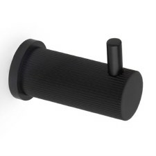 Brunel Reeded Robe Hook Black