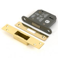 From The Anvil British Standard 5 Lever Dead Lock 3" KA Polished Brass