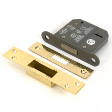 From The Anvil British Standard 5 Lever Dead Lock 3" Polished Brass