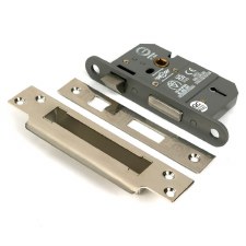 From The Anvil British Standard 5 Lever Sash Lock 2.5" KA Polished Nickel