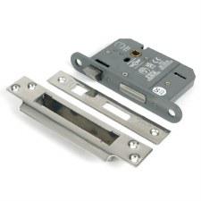 From The Anvil British Standard 5 Lever Sash Lock 3" Polished Chrome