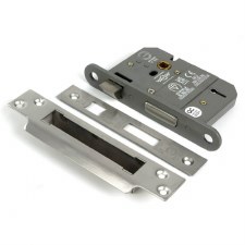 From The Anvil British Standard 5 Lever Sash Lock 3" Satin Chrome