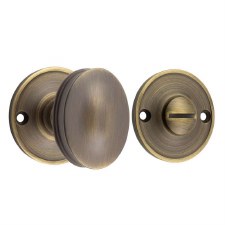 Burlington Bathroom Turn & Release Antique Brass Lacquered