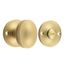 Burlington Bathroom Turn & Release Satin Brass Lacquered