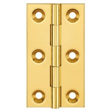 Butt Hinge 0970 75x42mm Polished Brass Unlacquered