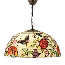 Interiors 1900 Butterfly Large Tiffany Ceiling Light Pendant Interiors 1900 Butterfly Large Tiffany Ceiling Light Pendant
