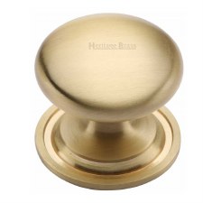 Heritage Round Cabinet Knob C2240 32 Satin Brass