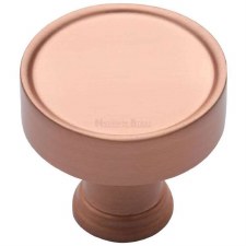 Heritage Florence Cabinet Knob C4549 Satin Rose Gold