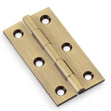 Cabinet Butt Hinge 2.5" Antique Brass