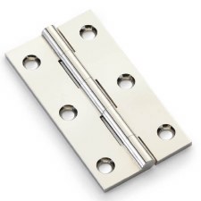 Cabinet Butt Hinge 3" Polished Nickel