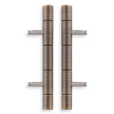 Cabinet Dummy Hinges 2.5" Antique Brass Lacquered