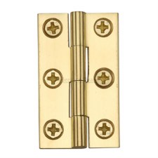 Heritage Cabinet Hinge HG99-110 1.5" Polished Brass Lacquered