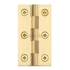 Heritage Cabinet Hinge HG99-120 2.5" Satin Brass Lacquered