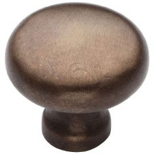 Heritage Round Cabinet Knob RBL117 32mm Solid Bronze Rustic Heritage Round Cabinet Knob RBL117 32mm Solid Bronze Rustic