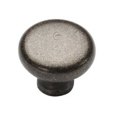Heritage Round Cabinet Knob RPW117 32mm Rustic Pewter Heritage Round Cabinet Knob RPW117 32mm Rustic Pewter