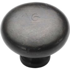 Heritage Round Cabinet Knob RDB117 32mm Rustic Dark Bronze Heritage Round Cabinet Knob RDB117 32mm Rustic Dark Bronze
