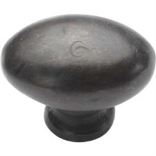 Heritage Oval Cabinet Knob RDB118 32mm Rustic Dark Bronze Heritage Oval Cabinet Knob RDB118 32mm Rustic Dark Bronze