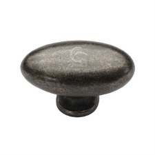 Heritage Oval Cabinet Knob RPW118 50mm Rustic Pewter Heritage Oval Cabinet Knob RPW118 50mm Rustic Pewter