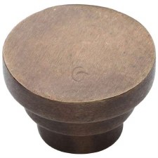 Heritage Stepped Cabinet Knob RBL3624 32mm Solid Bronze Rustic Heritage Stepped Cabinet Knob RBL3624 32mm Solid Bronze Rustic
