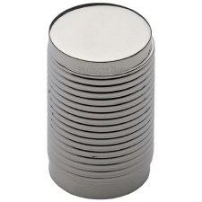 Heritage Cylindrical Ribbed Cabinet Knob C3850 Polished Nickel