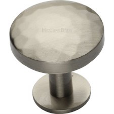 Heritage Hammered Cabinet Knob C3876 32mm Satin Nickel Heritage Hammered Cabinet Knob C3876 32mm Satin Nickel